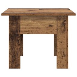 Berkfield Home Coffee Table Old wood 55 x 55 x 42 cm Engineered wood in Brown - thumbnail 5