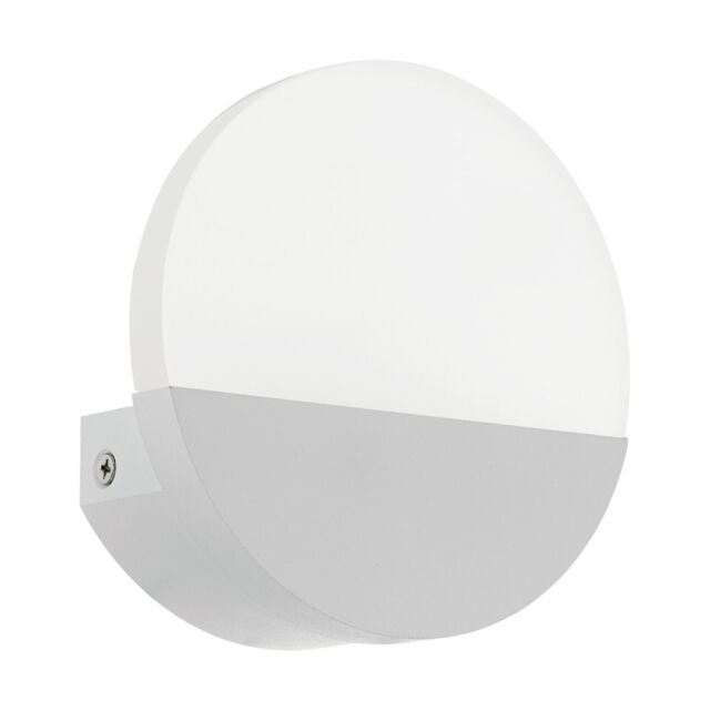 Loops Wall Light Colour White Shade Satined Plastic Bulb LED 1x4.5W Included - image 1