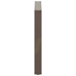 Berkfield Home Coffee Table Legs U-Shaped 3 pcs Natural Steel 80x(72-73) cm Steel in Brown - thumbnail 6