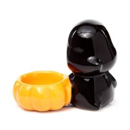 KDMD Ceramic Skull Boy Tea Light Candle Holder in Black - thumbnail 4