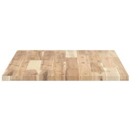 Berkfield Home Bathroom Vanity Top Untreated 80x50x2 cm Solid Wood Acacia in Brown - Size: 80 x 50 x 2 cm - thumbnail 5