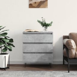 Berkfield Home Sideboard Concrete Grey 60x35x70 cm Engineered Wood - Size: 60 x 35 x 70 cm - thumbnail 1