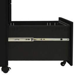 Berkfield Home Mobile File Cabinet Black 30x45x59 cm Steel - Size: 30 x 45 x 59 cm - thumbnail 6