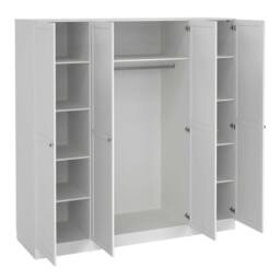 Wyld Haus Cherryfern White 4 Door Wooden Wardrobe - thumbnail 6