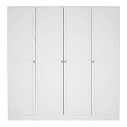 Wyld Haus Cherryfern White 4 Door Wooden Wardrobe - thumbnail 3