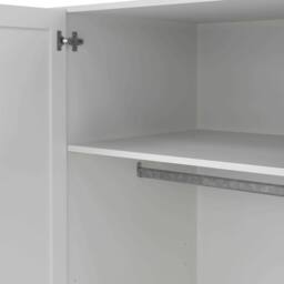 Wyld Haus Cherryfern White 4 Door Wooden Wardrobe - thumbnail 8