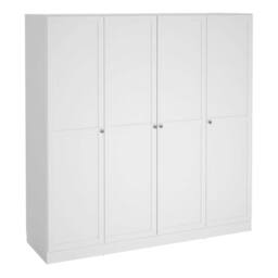 Wyld Haus Cherryfern White 4 Door Wooden Wardrobe - thumbnail 2