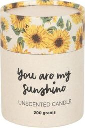 KDMD You Are My Sunshine Candle with 3D Sunflower in White - thumbnail 5