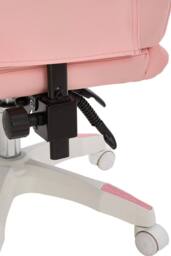Living and Home Ergonomic Gaming Chair, Adjustable Swivel Chair with Lumbar Support in Pink - thumbnail 5