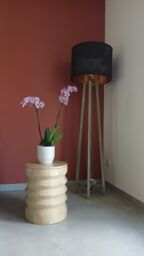 Nordlys Solid Wood Side Table with Storage in Brown - thumbnail 7
