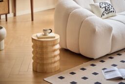 Nordlys Solid Wood Side Table with Storage in Brown - thumbnail 3