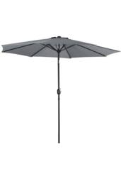 Garden Sanctuary Rotating Patio Parasol 3M Umbrella for Outdoor Sunshade & Rain in Dark Grey - thumbnail 3