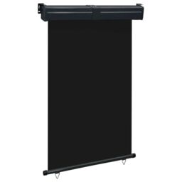 Berkfield Home Balcony Side Awning 125x250 cm Black - thumbnail 1