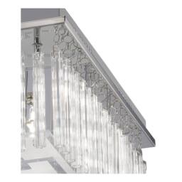 Netlighting Capella Flush Ceiling 8 Light Polished Chrome Glass in Grey - thumbnail 6