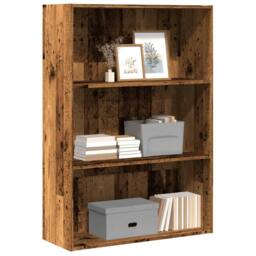 Berkfield Home Bookcase Old Wood 80x30x114 cm Engineered Wood in Brown - Size: 80 x 30 x 114 cm - thumbnail 1