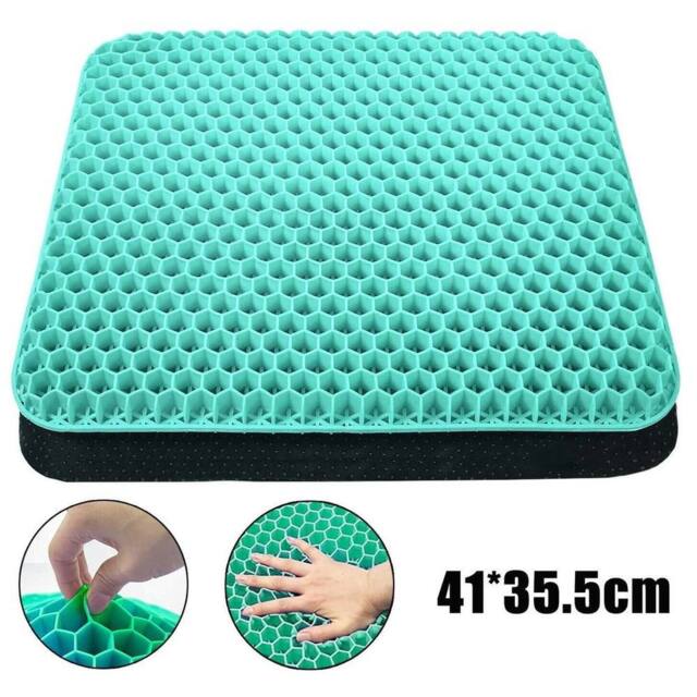 EONLION Double Layer Gel Honeycomb Seat Comfort Support Cushion in Green - Size: 120 cm x 90 cm - image 1