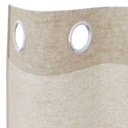 Berkfield Home Curtains with Curtains 2 pcs Sand 140 x 260 cm Polyester in Beige - thumbnail 4