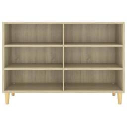 Berkfield Home Sideboard Sonoma Oak 103.5x35x70 cm Engineered Wood in Brown - thumbnail 4