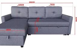 DS Living The Savona 3 Seater Storage Sofa in Grey - thumbnail 8