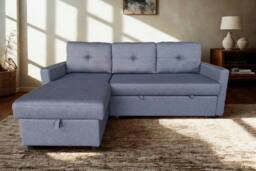 DS Living The Savona 3 Seater Storage Sofa in Grey - thumbnail 1