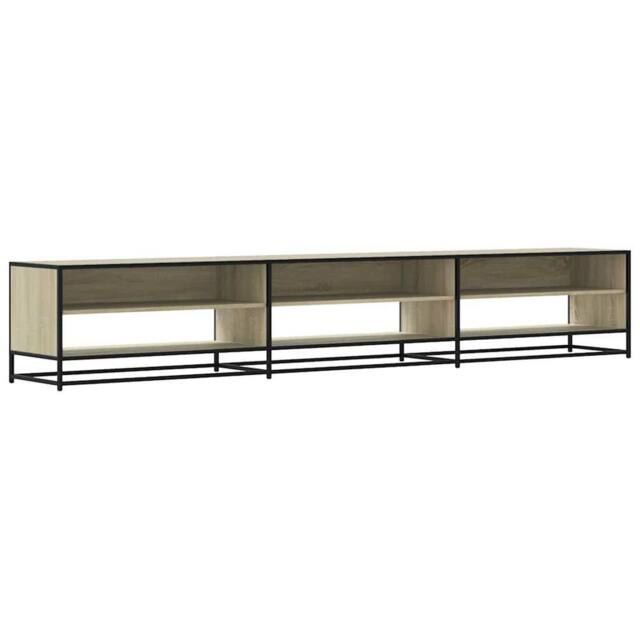 Berkfield Home TV Cabinet Sonoma Oak 270x40x46 cm Engineered Wood in Light Tan - Size: 270 x 40 x 46 cm - image 1