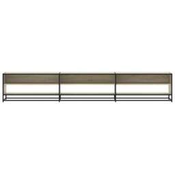 Berkfield Home TV Cabinet Sonoma Oak 270x40x46 cm Engineered Wood in Light Tan - Size: 270 x 40 x 46 cm - thumbnail 4