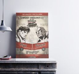 Street Fighter Limited Edition Ryu vs Sagat A3 Numbered Art Print - thumbnail 2