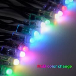 ENER-J Smart Magic RGB LED Fairy Lights 5m 50 LED WiFi BLE with UK Plug & Remote in White - Size: 25 cm diameter x 19 cm high - thumbnail 4