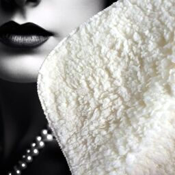Warren Reed - Designer Edwardian Showgirl Splashart Sherpa Blanket in Black - Size: Large - thumbnail 3