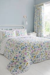 Dreams & Drapes 'Sweetpea Floral' Quilted Bedspread - thumbnail 1