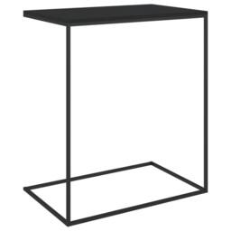 Berkfield Home Side Table Black 55x35x66 cm Engineered Wood - Size: 55 x 35 x 66 cm - thumbnail 5
