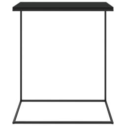 Berkfield Home Side Table Black 55x35x66 cm Engineered Wood - Size: 55 x 35 x 66 cm - thumbnail 3