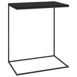 Berkfield Home Side Table Black 55x35x66 cm Engineered Wood - Size: 55 x 35 x 66 cm - thumbnail 2