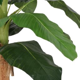 Berkfield Home Artificial Banana Tree 19 Leaves 180 cm Green - thumbnail 3