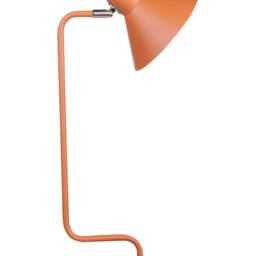 Wyld and Coco Orange Metal Desk Lamp - Adjustable Cone Shade On/Off Switch - thumbnail 2