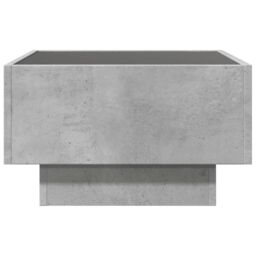 Berkfield Home Coffee Table with LED Concrete Grey 50x50x30 cm Engineered Wood - Size: 50 x 50 x 30 cm - thumbnail 6