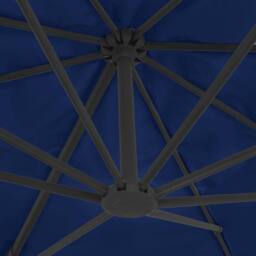 Berkfield Home Cantilever Umbrella with Aluminium Pole 4x3 m Azure Blue - thumbnail 6