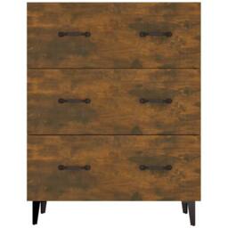 Berkfield Home Sideboard Smoked Oak 69.5x34x90 cm Engineered Wood in Brown - thumbnail 5