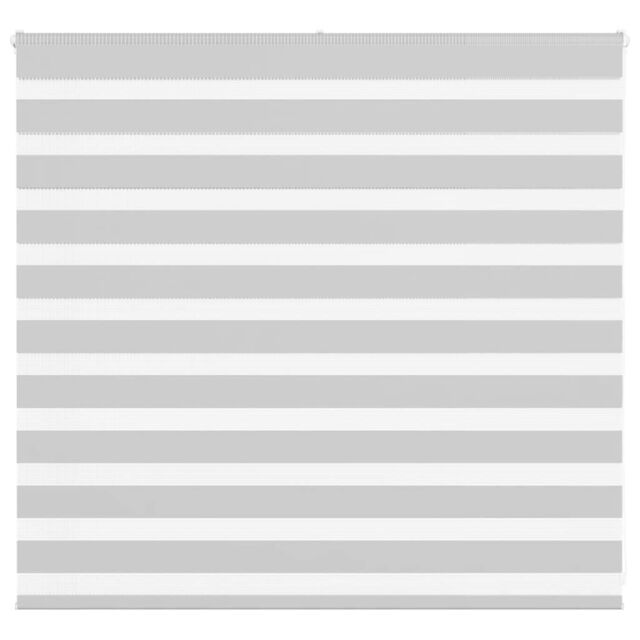 Berkfield Home Zebra Blind Light Grey 160x100 cm Fabric Width 155.9 cm Polyester - image 1