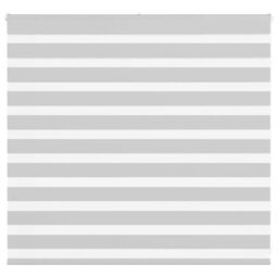 Berkfield Home Zebra Blind Light Grey 160x100 cm Fabric Width 155.9 cm Polyester - thumbnail 1
