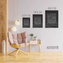"Artery8 Bernard Montgomery Leadership Quote Canvas Wall Art Print in Grey - Size: W18"" x H24""" - thumbnail 4