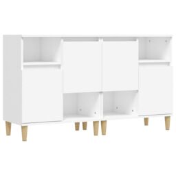 Berkfield Home Sideboards 2 pcs White 60x35x70 cm Engineered Wood - Size: 60 x 35 x 70 cm - thumbnail 2