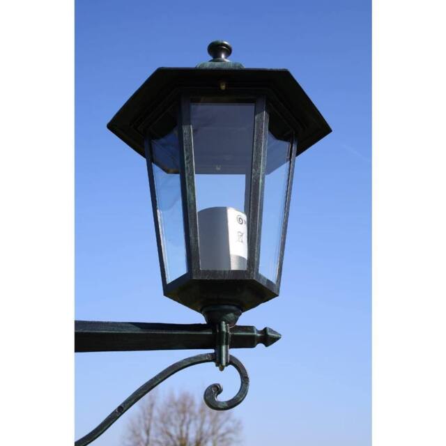Berkfield Home Decorative Garden Light Post 2-arms 215 cm Dark Green/Black Aluminium in Green - image 1