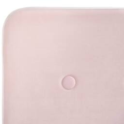 Wyld and Coco Pastel Pink Velvet Slatted Bed Frame - 3ft Single EU - thumbnail 6