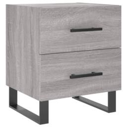 Berkfield Home Modern Bedside Cabinet Grey Sonoma 40x35x47.5 cm Engineered Wood - thumbnail 3