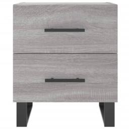 Berkfield Home Modern Bedside Cabinet Grey Sonoma 40x35x47.5 cm Engineered Wood - thumbnail 6