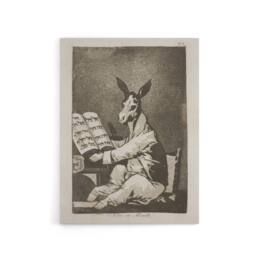 "Artery8 And so was his grandfather Francisco Goya Canvas Wall Art Print in Grey - Size: W12"" x H16""" - thumbnail 1