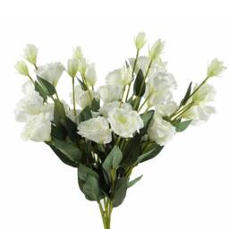 Leaf 80cm Pack of 6 x Artificial White Wild Rose Stem 36 Flowers - thumbnail 3