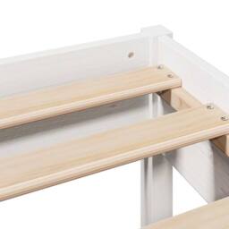 Berkfield Home Beautiful Bed Frame without Mattress White 140x200 cm Solid Wood Pine - thumbnail 9