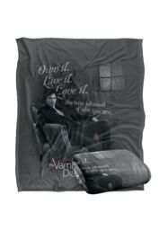 Warner Brothers Vampire Diaries Be Yourself Silky Touch Super Soft Throw Blanket in White - thumbnail 2